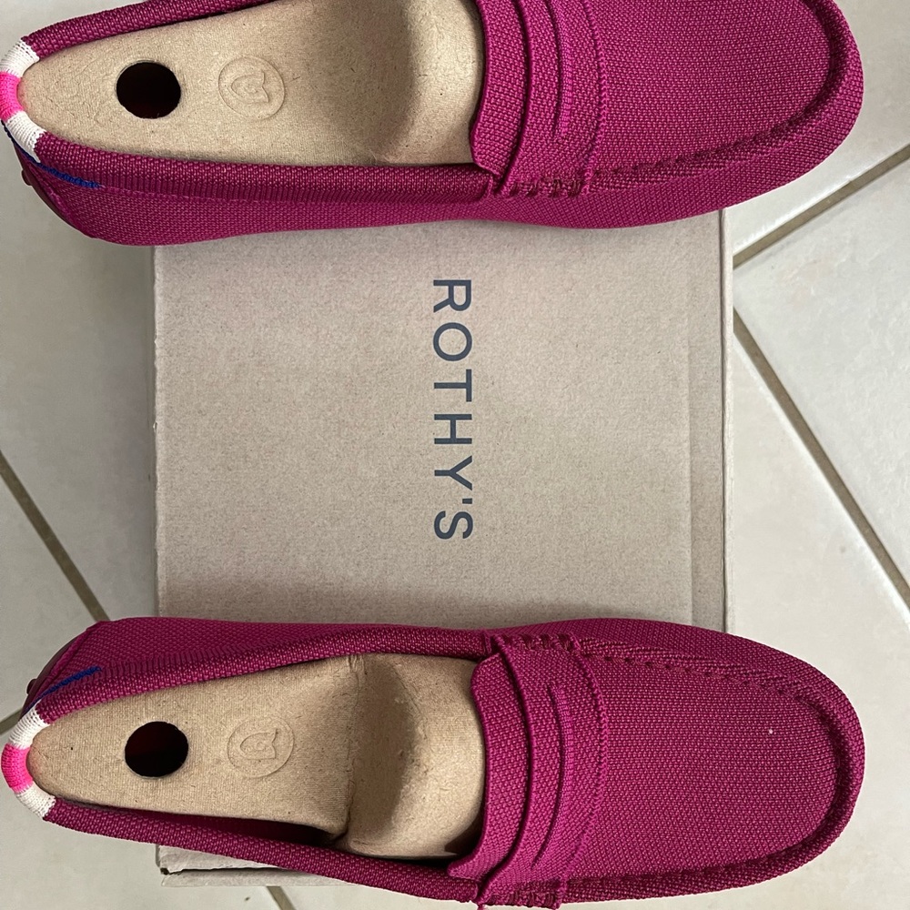 Rothy’s Washable Shoes. Raspberry Driver